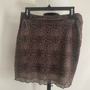 Cheetah mini skirt